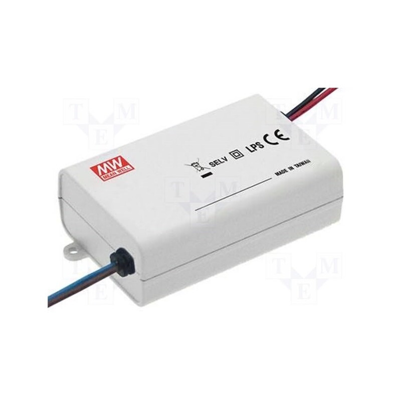 1 pcs x MEAN WELL - PCD-16-350B - Power supply: switched-mode, LED, 16.8W, 24÷48VDC, 350mA, IP42