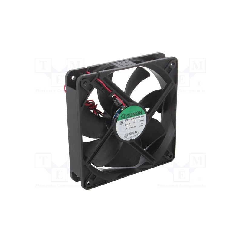 1 pcs x SUNON - EEC0252B2-000U-A99 - Fan: DC, axial, 24VDC, 120x120x25mm, 158m3/h, 40.5dBA, ball bearing