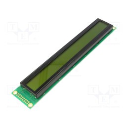 1 pcs x RAYSTAR OPTRONICS - RC4002A-YHY-ESX - Display: LCD, alphanumeric, STN Positive, 40x2, yellow-green, LED