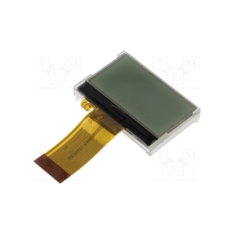 1 pcs x DISPLAY ELEKTRONIK - DEM 128064G1 FGH-PW - Display: LCD, graphical, 128x64, FSTN Positive, 45.24x29.14x6mm