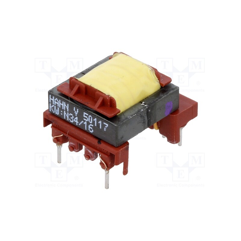 1 pcs x HAHN - V50117 - Transformer: impulse, 24V, 5V, power supply, 21.5x18x13.8mm, 7W