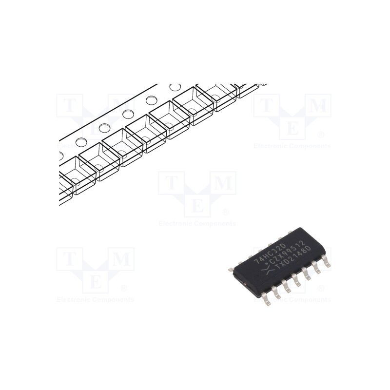 1 pcs x NEXPERIA - 74HC32D,653 - IC: digital, OR, Ch: 4, IN: 2, CMOS, SMD, SO14, 2÷6VDC, -40÷125°C, 40uA