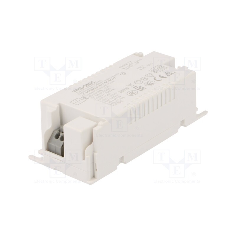 1 pcs x TRIDONIC - LC 44W 1050MA FIXC SC ADV2 - Power supply: switched-mode, LED, 44W, 30÷60VDC, 1050mA, IP20, 90%