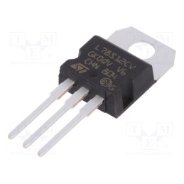 1 pcs x STMicroelectronics - L78S12CV - IC: voltage regulator, linear,fixed, 12V, 2A, TO220AB, THT,