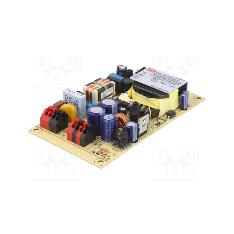 1 pcs x MEAN WELL - IDPC-45-700 - Power supply: switched-mode, LED, 44.8W, 38÷64VDC, 700mA, -20÷40°C