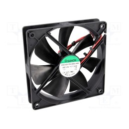 1 pcs x SUNON - HAC0251S4-000U-999 - Fan: DC, axial, 12VDC, 120x120x25mm, 93.5m3/h, 29.6dBA, Len: 330mm