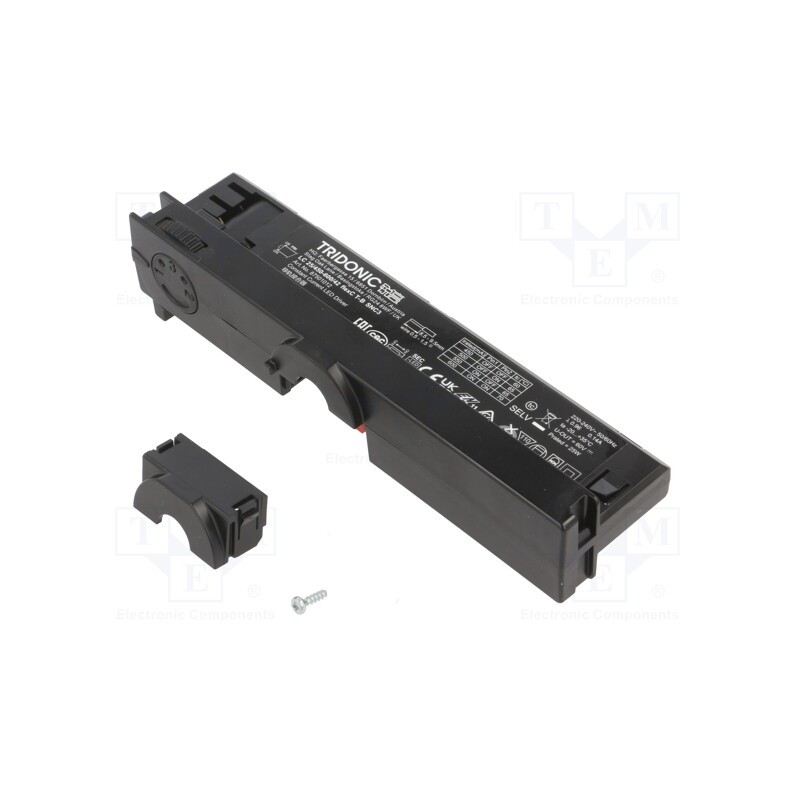 1 pcs x TRIDONIC - LC 25/450-600/42 FLEXC T-B SNC3 - Power supply: switched-mode, IN-TRACK, 25W, 24÷42VDC, 450÷600mA