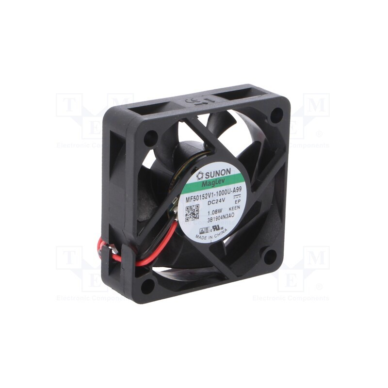 1 pcs x SUNON - MF50152V1-1000U-A99 - Fan: DC, axial, 24VDC, 50x50x15mm, 28.88m3/h, 33dBA, Vapo, 6100rpm