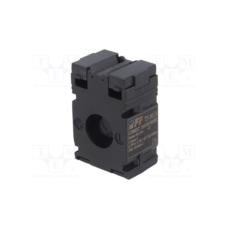 1 pcs x F&F - TI-30-5 - Current transformer, TI, I AC: 30A, 2.5VA, IP20, Isec.wind.1: 5A