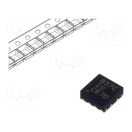 1 pcs x TEXAS INSTRUMENTS - DRV8837CDSGR - IC: driver, H-bridge, brush motor controller, WSON8, 0÷1.5A, Ch: 1