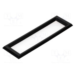 1 pcs x DISPLAY VISIONS - EA 017-7UKE - Frontal bezel, Dim: 97.5x29.4mm, 81.5x17.2mm, ABS, Colour: black