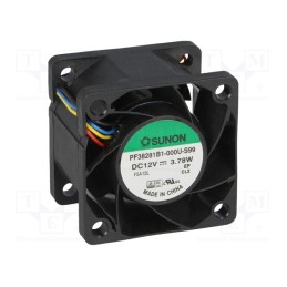 1 pcs x SUNON - PF38281B1-000U-S99 - Fan: DC, axial, 12VDC, 38x38x28mm, 30.75m3/h, 51.8dBA, ball bearing