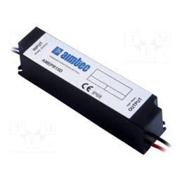 1 pcs x AIMTEC - AMEPR15D-15100AZ-220W - Power supply: switched-mode, LED, 15W, 8÷15VDC, 1A, 180÷264VAC