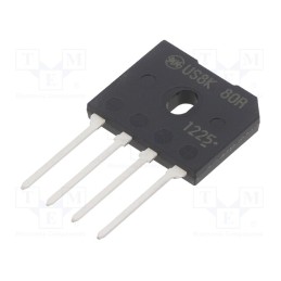 1 pcs x SHINDENGEN - US8KB80R-7000 - Bridge rectifier: single-phase, Urmax: 800V, 8A, flat, D6K, THT