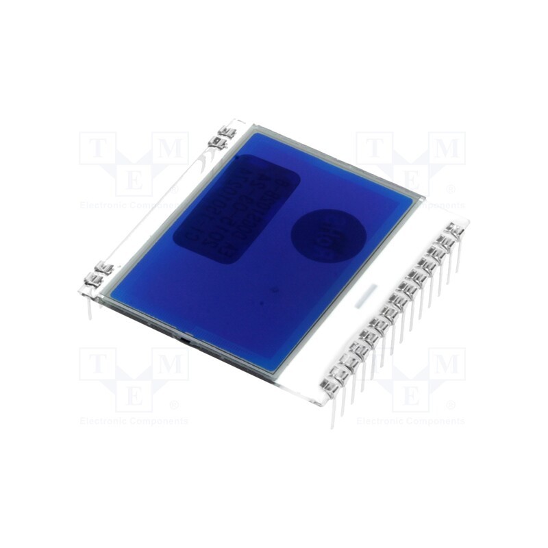 1 pcs x DISPLAY VISIONS - EA DOGS102B-6 - Display: LCD, graphical, 102x64, STN Negative, blue, 39x38.1mm