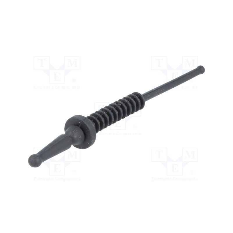 4 pcs x RICHCO - FMB-2 - Fastener for fans and protections, Ømount.hole: 4.5mm, black