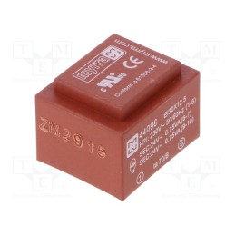 1 pcs x MYRRA - 44096 - Transformer: encapsulated, 1.5VA, 230VAC, 24V, 24V, 31mA, 31mA, PCB