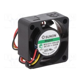 1 pcs x SUNON - MF25101V1-1000U-G99 - Fan: DC, axial, 12VDC, 25x25x10mm, 6.42m3/h, 26dBA, Vapo, Out: F type