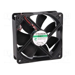 1 pcs x SUNON - MEC0382V2-000U-A99 - Fan: DC, axial, 24VDC, 120x120x38mm, 197.2m3/h, 44dBA, Vapo, 24AWG