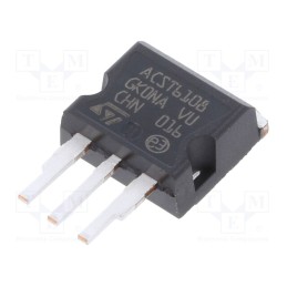1 pcs x STMicroelectronics - ACST610-8R - Thyristor: AC switch, 800V, Ifmax: 6A, Igt: 10mA, I2PAK, THT,