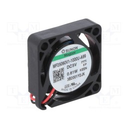 1 pcs x SUNON - MF25060V1-1000U-A99 - Fan: DC, axial, 5VDC, 25x25x6mm, 5.1m3/h, 24.8dBA, Vapo, 13000rpm