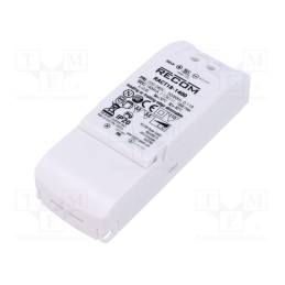 1 pcs x RECOM - RACT18-1400 - Power supply: switched-mode, LED, 18W, 6.5÷13VDC, 1400mA, IP20