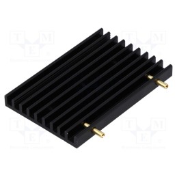 1 pcs x FISCHER ELEKTRONIK - SK 456 60 3 X M3 L - Heatsink: extruded, grilled, TO218,TO220,TO247,TO248,TO3P, black