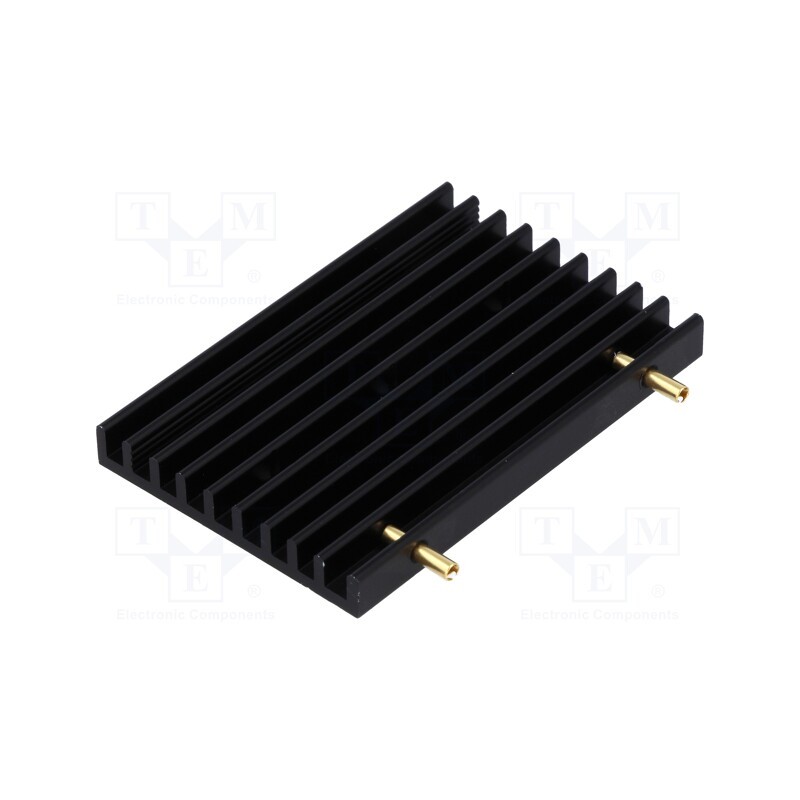1 pcs x FISCHER ELEKTRONIK - SK 456 60 3 X M3 L - Heatsink: extruded, grilled, TO218,TO220,TO247,TO248,TO3P, black