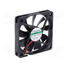 1 pcs x SUNON - MF60101V3-1000U-A99 - Fan: DC, axial, 12VDC, 60x60x10mm, 20.62m3/h, 21.5dBA, Vapo, 3000rpm