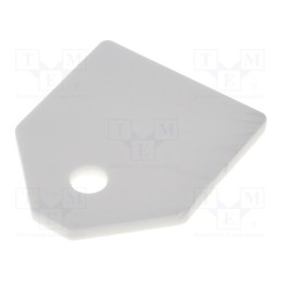 1 pcs x FISCHER ELEKTRONIK - AOS 3 P - Heat transfer pad: ceramic, TO3P, L: 17.5mm, W: 20.5mm, Thk: 1.5mm