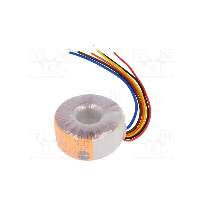 1 pcs x TALEMA - 55100-P1S2 - Transformer: toroidal, 15VA, 230VAC, 12V, 12V, 0.625A, 0.625A