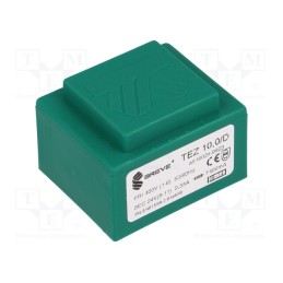 1 pcs x BREVE TUFVASSONS - TEZ10/D400/24V - Transformer: encapsulated, 10VA, 400VAC, 24V, 416.6mA, PCB, IP00
