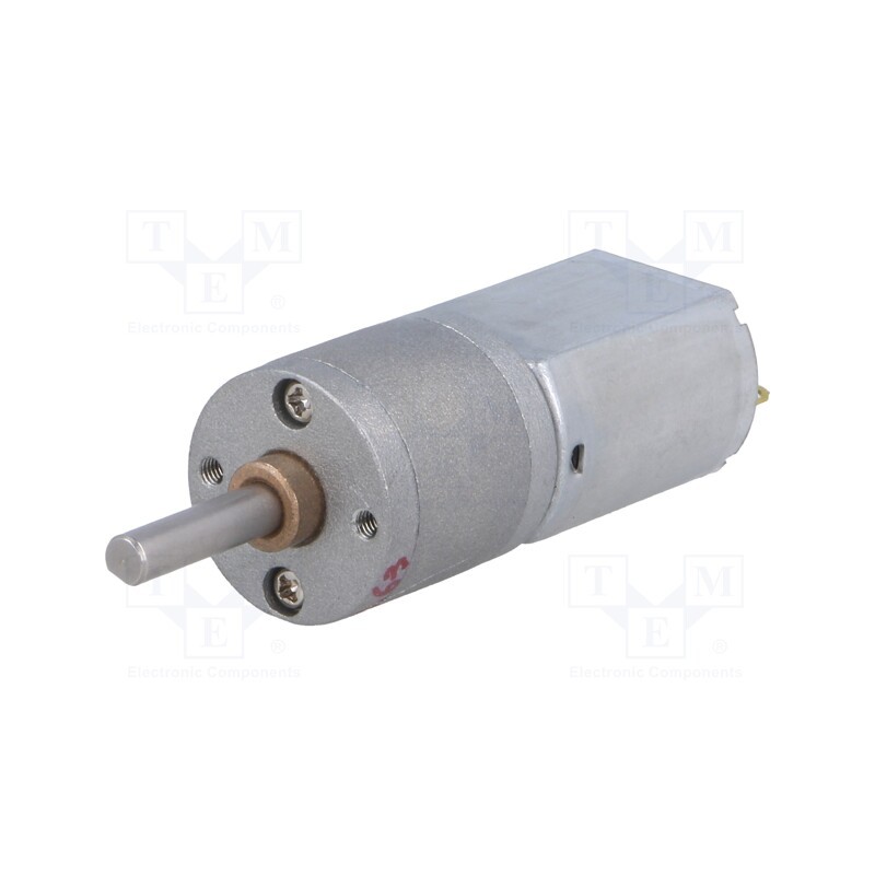 1 pcs x POLOLU - 391:1 METAL GEARMOTOR 20DX46L MM 6V CBE - Motor: DC, with gearbox, 6VDC, 2.9A, Shaft: D spring, 37rpm, 391: 1