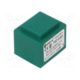 1 pcs x BREVE TUFVASSONS - TEZ2.6/D230/24V TA40 - Transformer: encapsulated, 2.6VA, 230VAC, 24V, 108mA, PCB, IP00