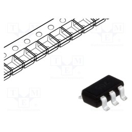 1 pcs x SEMTECH - SRV05-4.TCT - Diode: TVS array, 6V, 12A, 300W, unidirectional, SOT23-6, Ch: 4