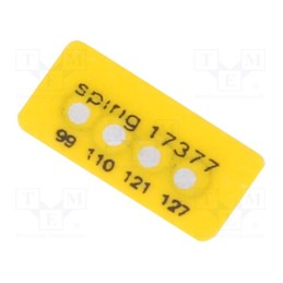 1 pcs x SPIRIG - MC-099/127 - Temperature indicator, 99°C,110°C,121°C,127°C, °C, 5x11mm