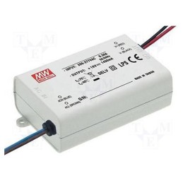 1 pcs x MEAN WELL - PCD-25-700B - Power supply: switched-mode, LED, 25.2W, 24÷36VDC, 700mA, IP42