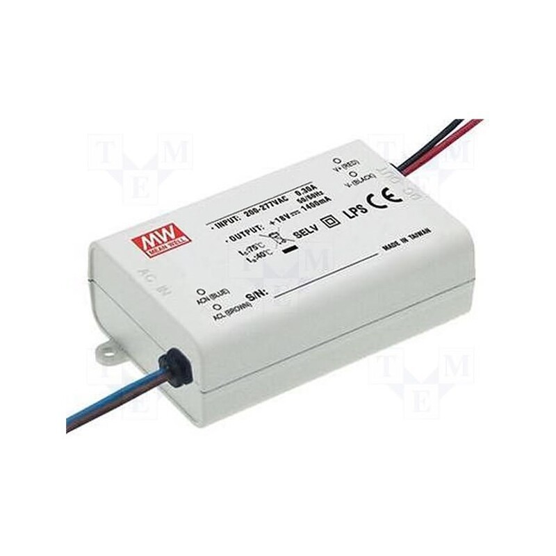 1 pcs x MEAN WELL - PCD-25-700B - Power supply: switched-mode, LED, 25.2W, 24÷36VDC, 700mA, IP42
