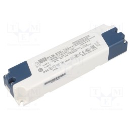 1 pcs x MEAN WELL - PLM-25E-700 - Power supply: switched-mode, LED, 25.2W, 21÷36VDC, 700mA, IP30