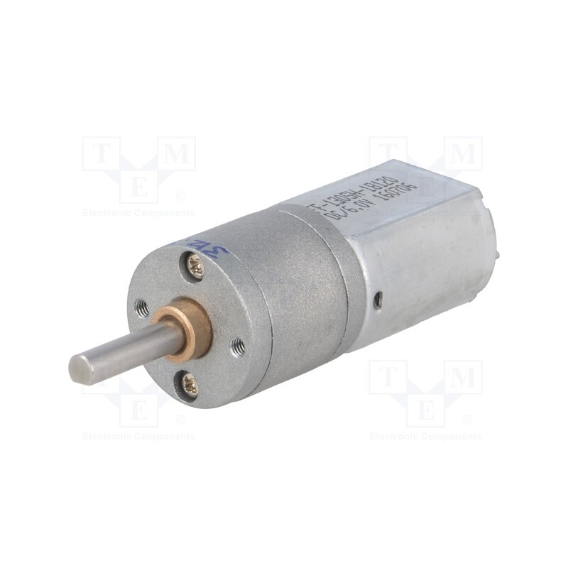 1 pcs x POLOLU - 313:1 METAL GEARMOTOR 20DX46L MM 6V DUAL - Motor: DC, with gearbox, POLOLU 20D, 6VDC, 3.2A, Shaft: D spring