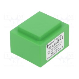1 pcs x BREVE TUFVASSONS - TEZ4.5/D230/12V - Transformer: encapsulated, 4.5VA, 230VAC, 12V, 375mA, PCB, IP00