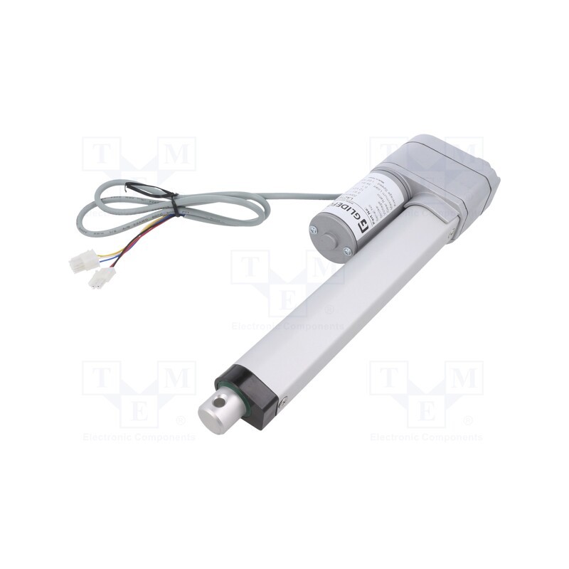 1 pcs x POLOLU - LACT6P-12V-05 LINEAR ACTUATOR W/FEEDBACK - Motor: DC, 12VDC, 7A, 5: 1, 152.4mm, Features: linear actuator, IP65
