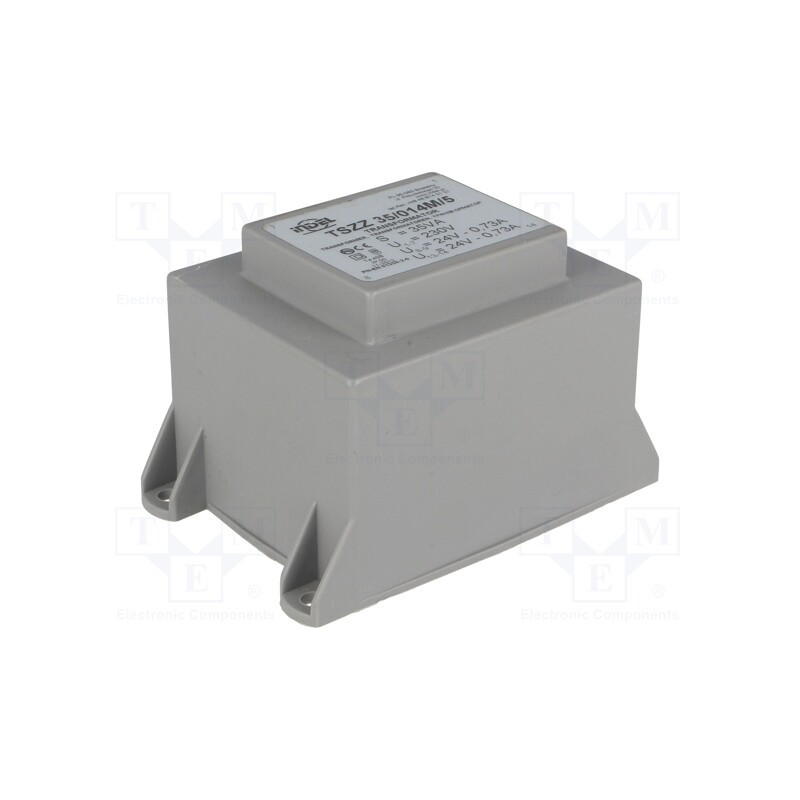 1 pcs x INDEL - TSZZ35/014M/5 - Transformer: encapsulated, 35VA, 230VAC, 24V, 24V, 720mA, 720mA, PCB