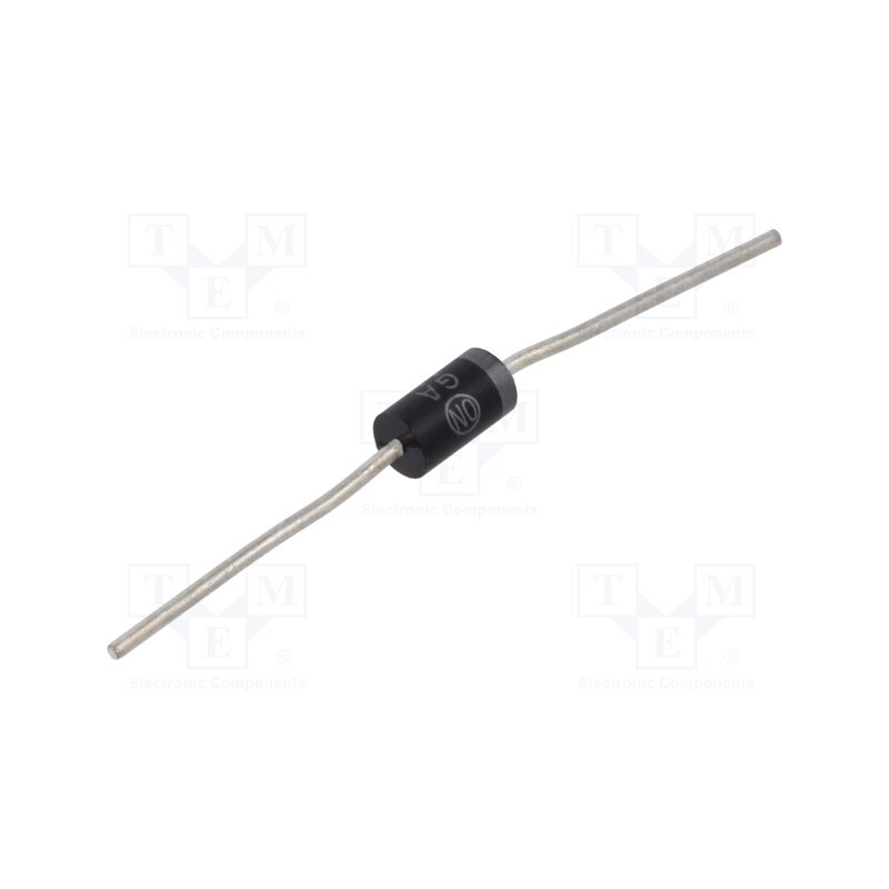 1 pcs x ONSEMI - 1N5402RLG - Diode: switching, THT, 200V, 3A, , Ifsm: 200A, DO27, Ir: 50uA