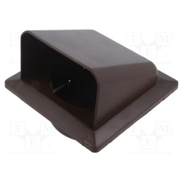 1 pcs x DOSPEL S.A. - 007-0317 - Guard, ABS, Ø100mm, snap fastener, bronze, Body dim: 140x140x116mm