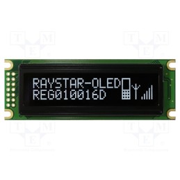1 pcs x RAYSTAR OPTRONICS - REG010016DWPP5N00000 - Display: OLED, graphical, 100x16, Dim: 85x30x10mm, white, PIN: 14