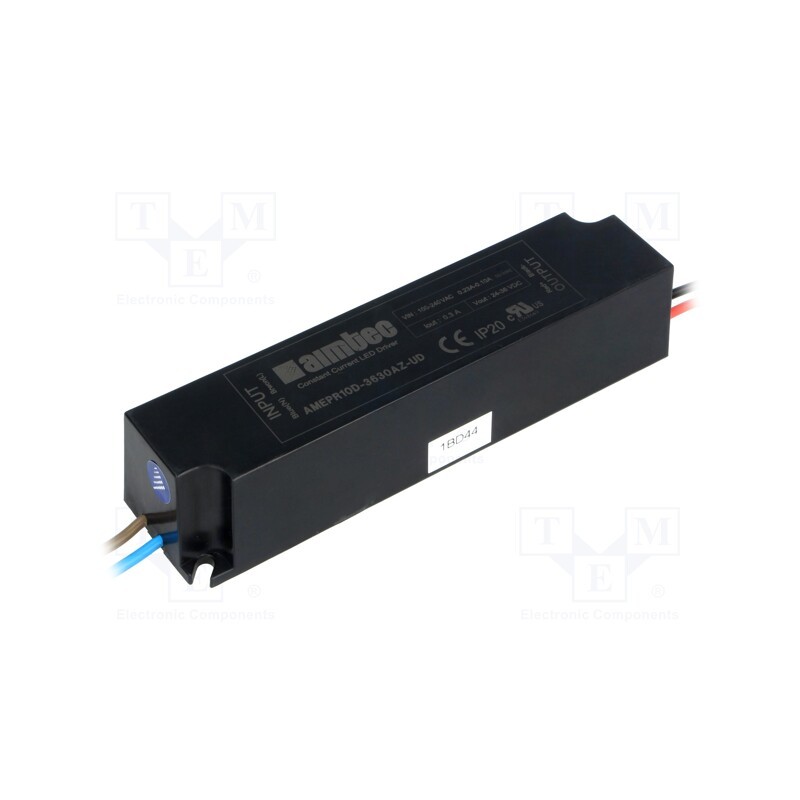 1 pcs x AIMTEC - AMEPR10D-3630AZ-UD - Power supply: switched-mode, LED, 10.8W, 24÷36VDC, 0.3A, 90÷264VAC