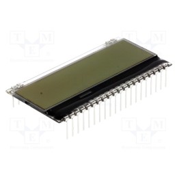 1 pcs x DISPLAY VISIONS - EA DOGM162W-A - Display: LCD, alphanumeric, FSTN Positive, 16x2, white, 55x27.94mm