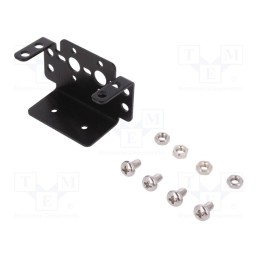 1 pcs x DFROBOT - FIT0038 - Bracket, black, mechanical parts, FPV,standard type servo