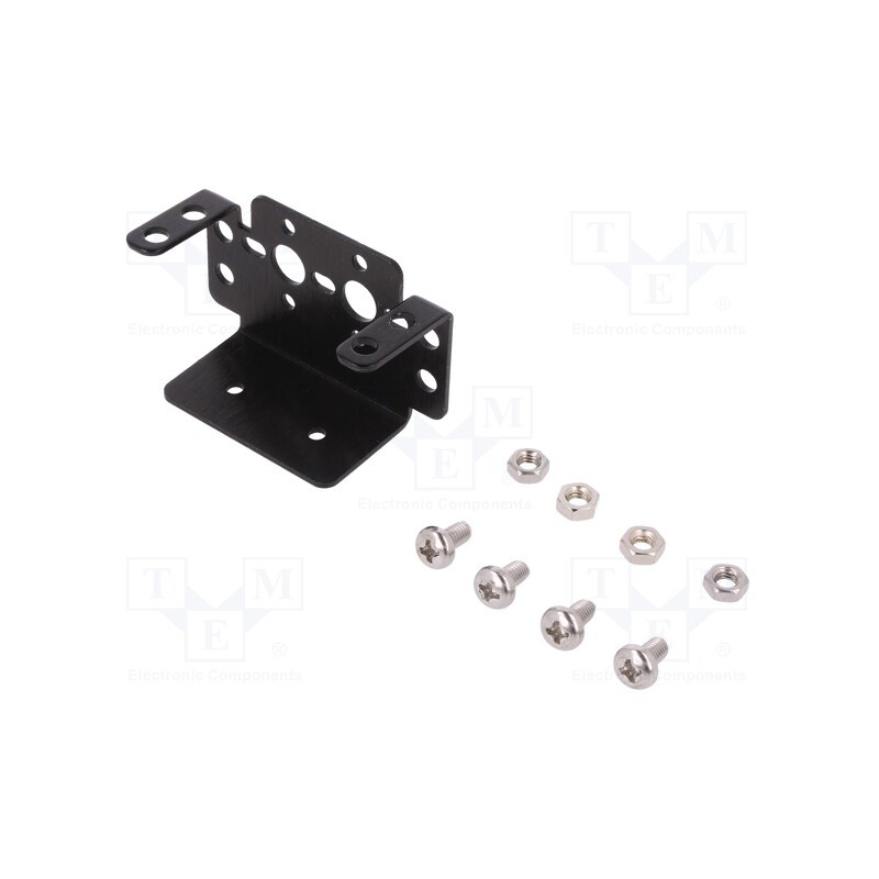 1 pcs x DFROBOT - FIT0038 - Bracket, black, mechanical parts, FPV,standard type servo